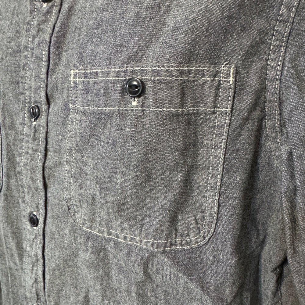 Denim & Supply Ralph Lauren Charcoal Button-Down Shirt size Large - Picture 5 of 12